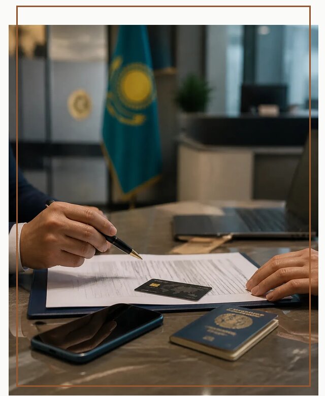Открытие счета и банковской карты в Казахстане в Кореновске